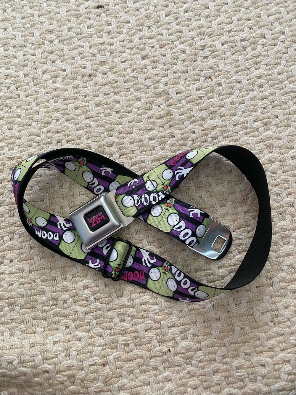 Invader Zim Adjustable Seat Belt Style Belt